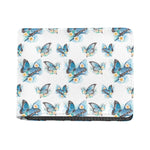 Blossom Blue Butterfly Pattern Print Bifold Wallet