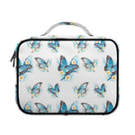 Blossom Blue Butterfly Pattern Print Briefcase Bible Bag