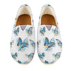 Blossom Blue Butterfly Pattern Print Casual Shoes
