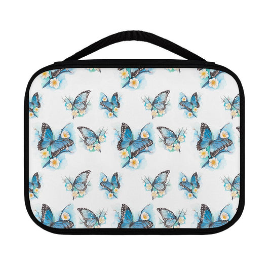 Blossom Blue Butterfly Pattern Print Classic Bible Case