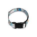 Blossom Blue Butterfly Pattern Print Dog Collar