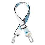 Blossom Blue Butterfly Pattern Print Dog Seat Belt