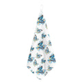 Blossom Blue Butterfly Pattern Print Hand Towel