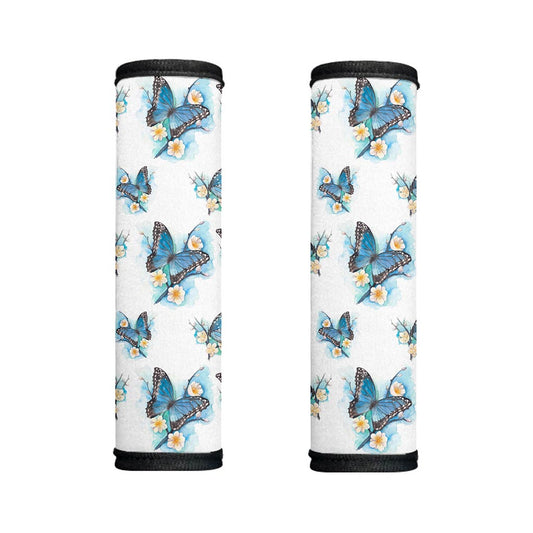 Blossom Blue Butterfly Pattern Print Handle Covers