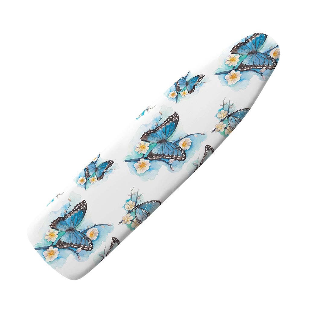 Blossom Blue Butterfly Pattern Print Ironing Board Cover