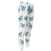 Blossom Blue Butterfly Pattern Print Men's Compression Pants