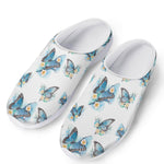 Blossom Blue Butterfly Pattern Print Mesh Casual Shoes