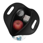 Blossom Blue Butterfly Pattern Print Neoprene Lunch Bag