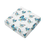 Blossom Blue Butterfly Pattern Print Outdoor Seat Cushion Cover