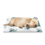 Blossom Blue Butterfly Pattern Print Pet Cooling Mat Cover