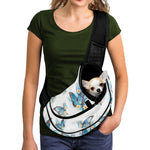 Blossom Blue Butterfly Pattern Print Pet Sling Carrier