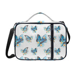 Blossom Blue Butterfly Pattern Print Shoulder Strap Bible Bag