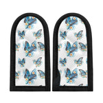 Blossom Blue Butterfly Pattern Print Skillet Handle Cover