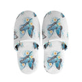 Blossom Blue Butterfly Pattern Print Slippers