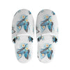 Blossom Blue Butterfly Pattern Print Slippers