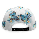 Blossom Blue Butterfly Pattern Print Snapback Cap