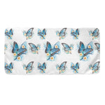 Blossom Blue Butterfly Pattern Print Towel