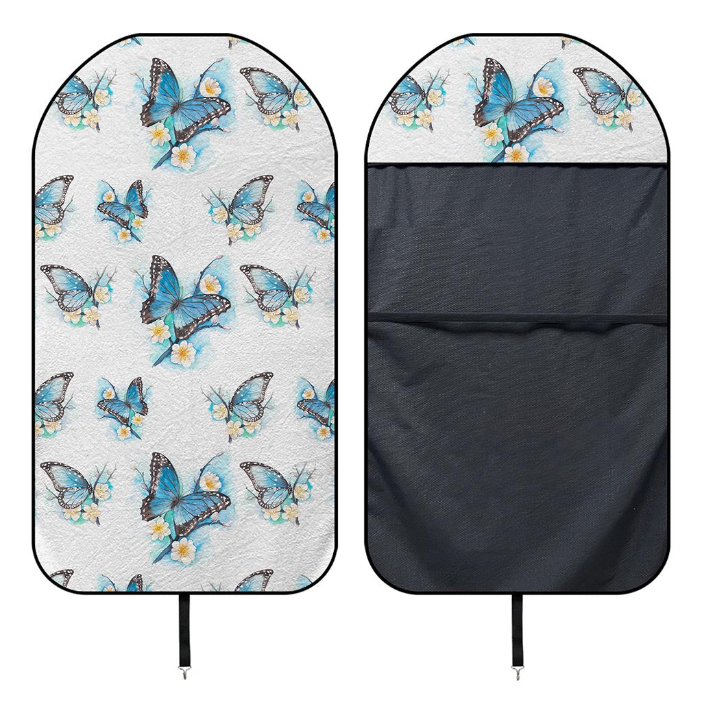 Blossom Blue Butterfly Pattern Print Waterproof Car Seat Cover