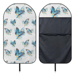 Blossom Blue Butterfly Pattern Print Waterproof Car Seat Cover