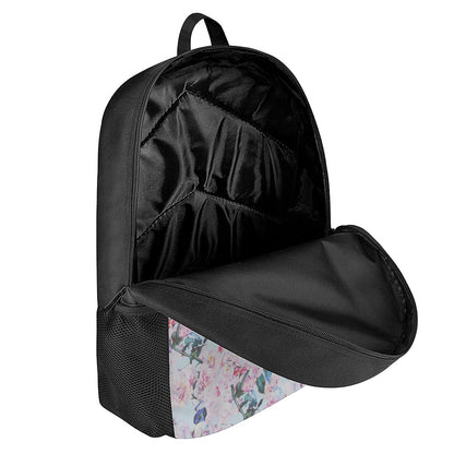 Blossom Floral Flower Pattern Print 17 Inch Backpack