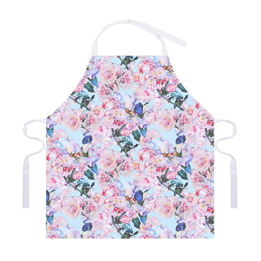 Blossom Floral Flower Pattern Print Adjustable Apron