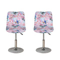 Blossom Floral Flower Pattern Print Bar Stool Covers