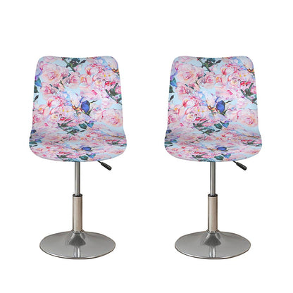 Blossom Floral Flower Pattern Print Bar Stool Covers