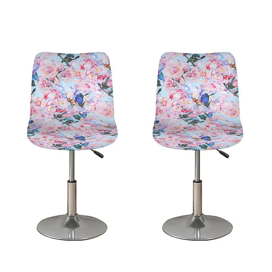 Blossom Floral Flower Pattern Print Bar Stool Covers