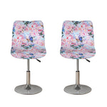 Blossom Floral Flower Pattern Print Bar Stool Covers