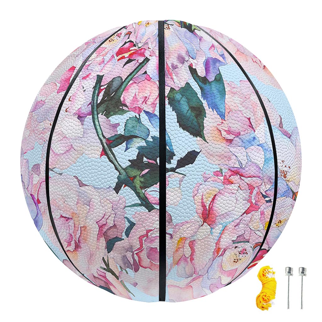 Blossom Floral Flower Pattern Print Basketball