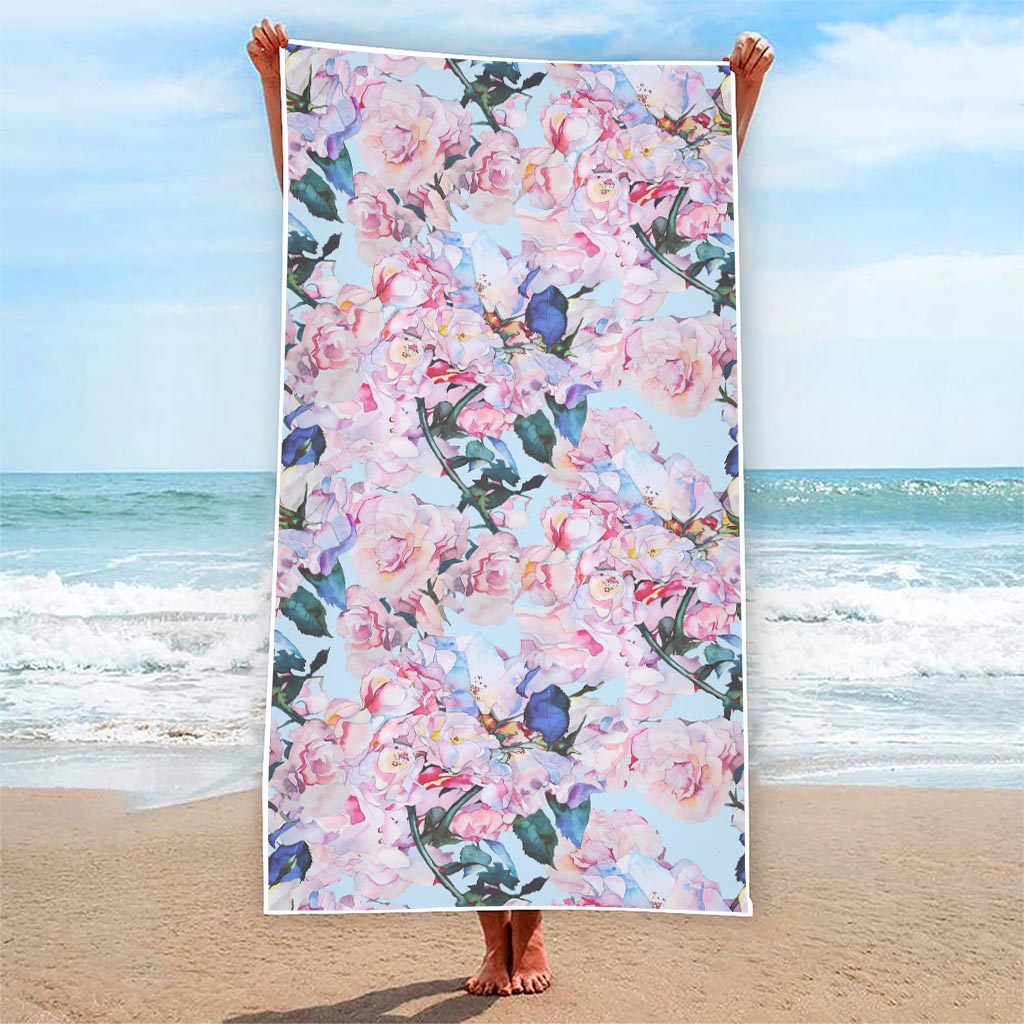 Blossom Floral Flower Pattern Print Beach Towel