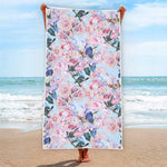 Blossom Floral Flower Pattern Print Beach Towel