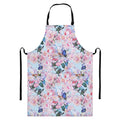 Blossom Floral Flower Pattern Print Bib Apron With Pocket