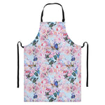Blossom Floral Flower Pattern Print Bib Apron With Pocket
