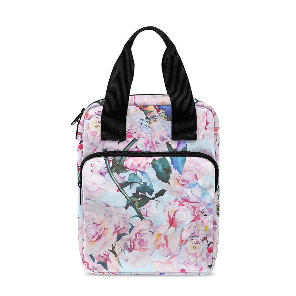 Blossom Floral Flower Pattern Print Bible Tote Bag