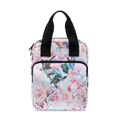 Blossom Floral Flower Pattern Print Bible Tote Bag