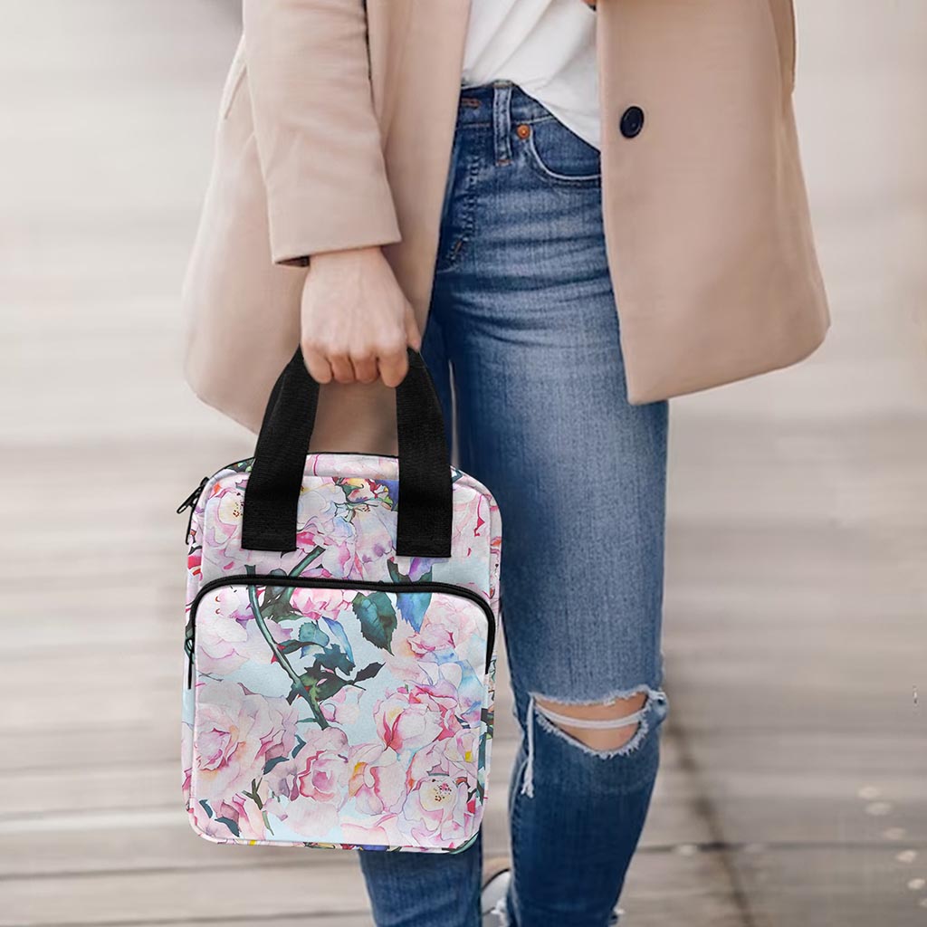 Blossom Floral Flower Pattern Print Bible Tote Bag
