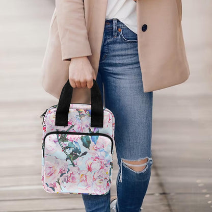 Blossom Floral Flower Pattern Print Bible Tote Bag