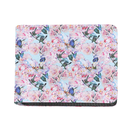 Blossom Floral Flower Pattern Print Bifold Wallet