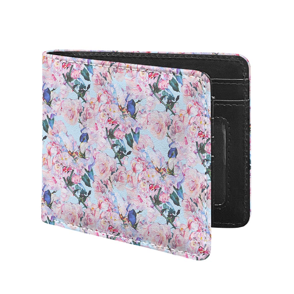 Blossom Floral Flower Pattern Print Bifold Wallet
