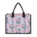 Blossom Floral Flower Pattern Print Canvas Tote Bag