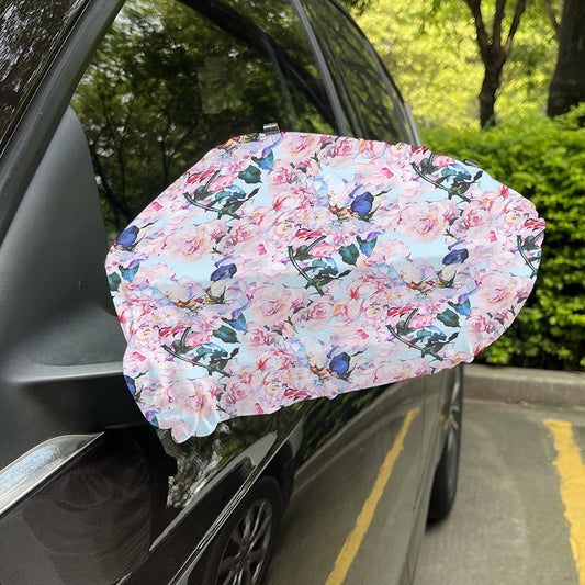 Blossom Floral Flower Pattern Print Car Side Mirror Covers