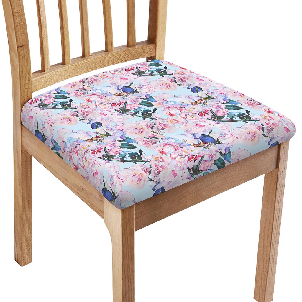 Blossom Floral Flower Pattern Print Chair Cushion Cover