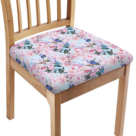 Blossom Floral Flower Pattern Print Chair Cushion Cover