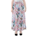 Blossom Floral Flower Pattern Print Chiffon Maxi Skirt