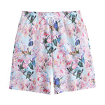 Blossom Floral Flower Pattern Print Cotton Shorts