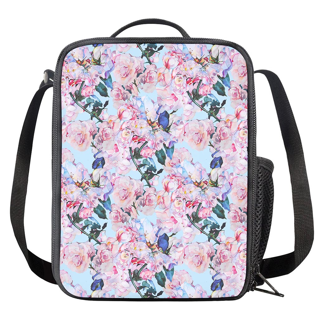 Blossom Floral Flower Pattern Print Crossbody Lunch Bag