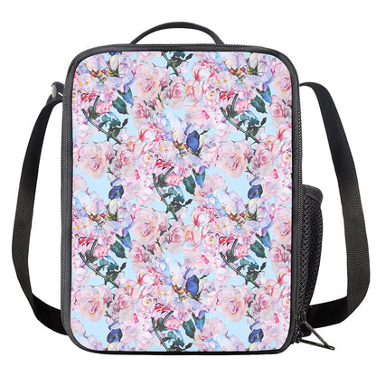 Blossom Floral Flower Pattern Print Crossbody Lunch Bag