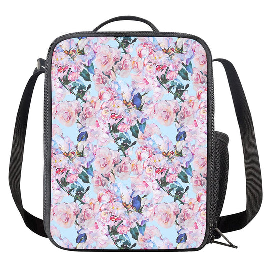 Blossom Floral Flower Pattern Print Crossbody Lunch Bag