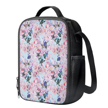 Blossom Floral Flower Pattern Print Crossbody Lunch Bag